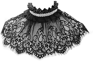 Huralona Renaissance Ruffled Cape - Retro Tulle Layered Victorian Collar