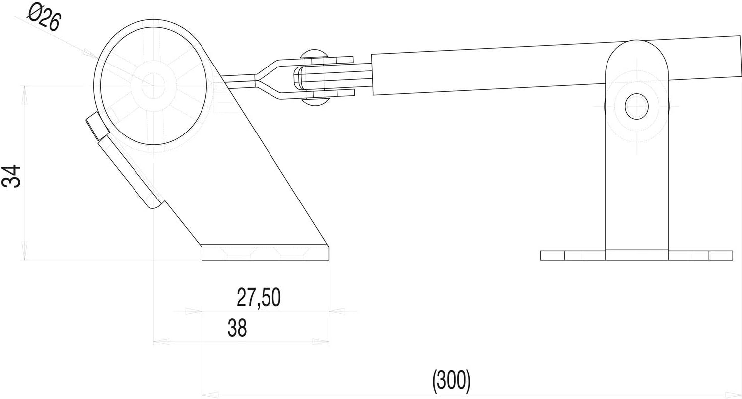 Dannert Size 3 Door Closer Fridavo for Light Interior Doors Lever 300 mm Galvanised Steel Pack of 1 102280031 - Image 4