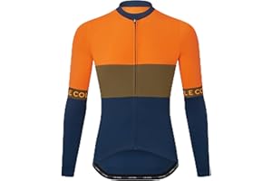 LE COL Men’s Sport Long Sleeve Jersey | Zip Closure Cycling Shirt | Rear Pockets, Sustainable Construction, Relaxed Fit