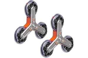 LHHWEIUSA Shopping Cart Stainless Steel Stair Climbing Triangle Wheel Replacement,Use for Casters Grocery Shopping Cart,Stair Climbing Cart for Groceries,Triple Wheel Shopping Cart