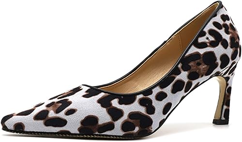 leopard print closed toe heels