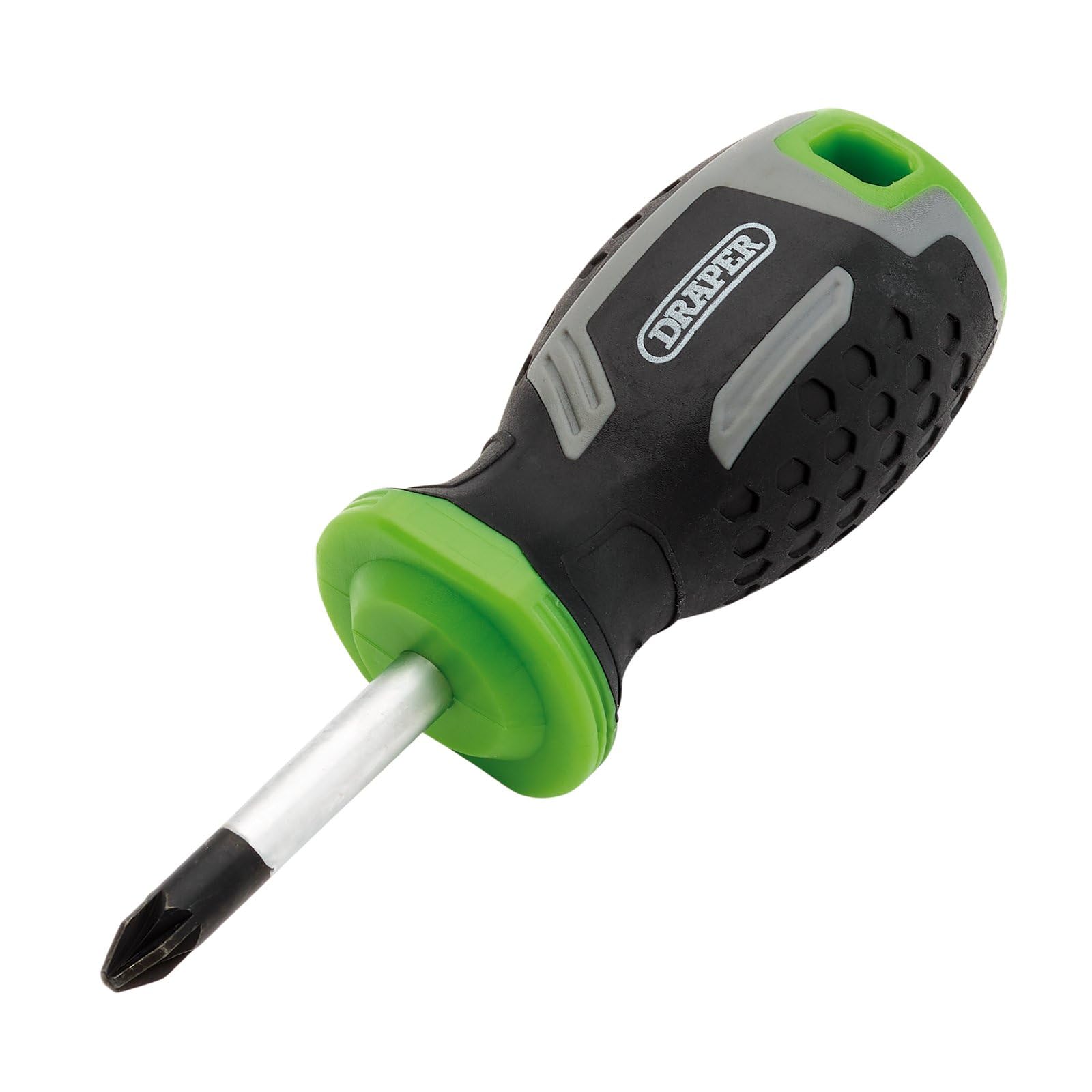 Draper Pozi Soft Grip Screwdriver, PZ2 x 38mm - 13368 - Magnetic Tip, CRV Blade