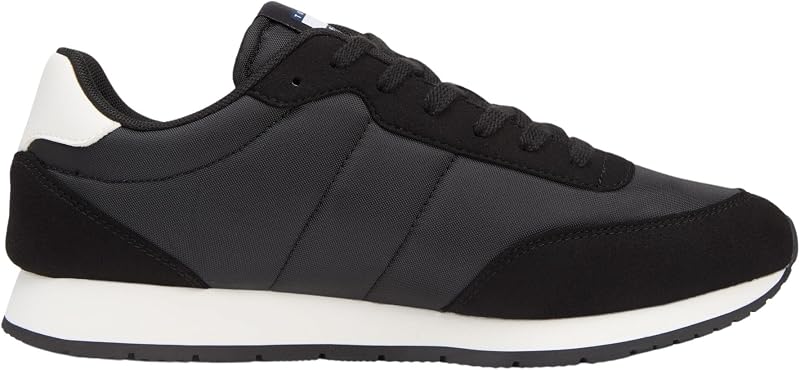 Runner Sneaker Hombre Classic Runner con Cordones, Negro (Black), 44