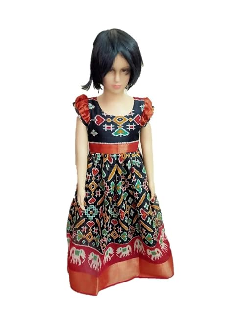 ikkat cotton frocks for babies