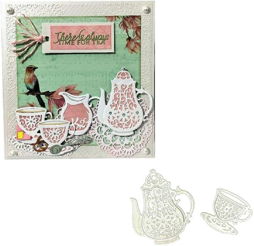 Kaiboo Cutting Dies Stencil for DIY Scrapbooking Album Card Making Decor Tool Gift(Teapot)
