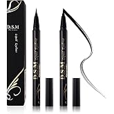 Waterproof Liquid Eyeliner Long Lasting&amp;Smudgeproof Eye Liner 2 Packs Precise Eyeliner Pen for All Day with Slim Tip, Black, by SEILANC
