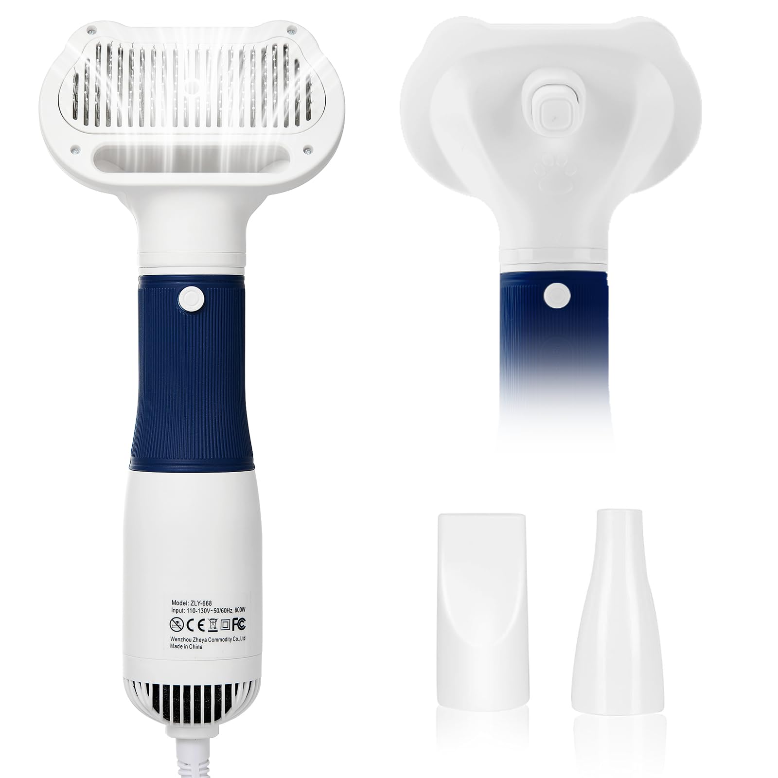 Photo 1 of Professional Pet Grooming Dryer 3-in-1 Dog Blow Dryer with Brush, Adjustable Temp, Quiet & Portable