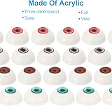 PATIKIL 32mm Acrylic Safety Eyes Blue Green for Crafts & Halloween Props view 3