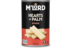 M'Lord Hearts of Palm Sticks | Non GMO Canned in Brine | Keto & Vegan | Stir Fry, Salad & Pasta | 398ml