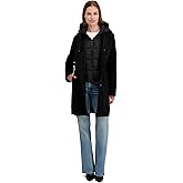 Laundry by Shelli Segal womens Faux Wool Coat – Single-breasted Jacket With Detachable Bib Insert Fully Lined