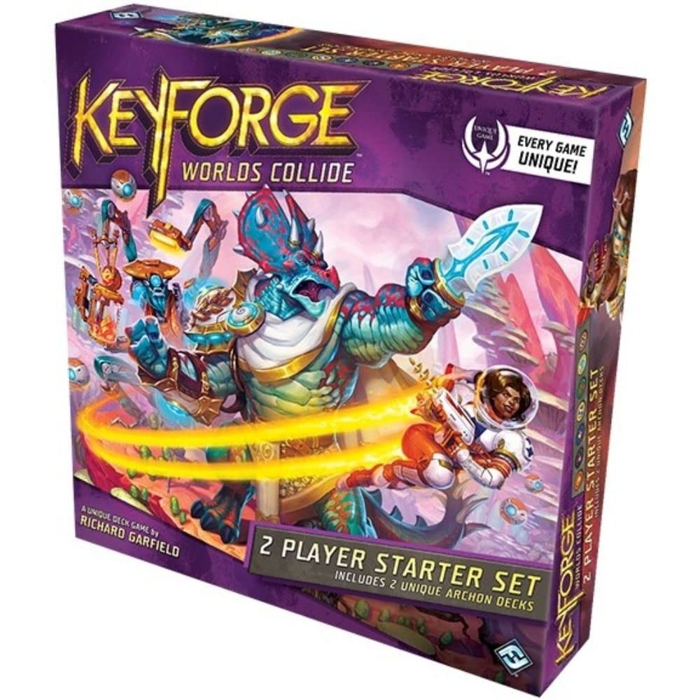 Fantasy Flight Games FFGKF07 KeyForge: Worlds Collide 2 Player Starter Set, Mixed Colours
