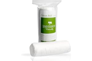 Intrinsics 100% Pure Cotton Roll – 12” Wide, 1 lb Organic Spun Cotton Coil, Esthetician Supplies for Perms, Skincare, Nails and Salon Use