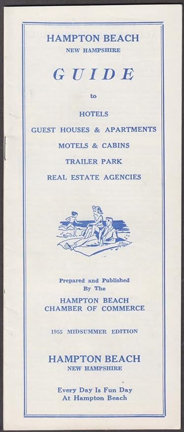 Hampton Beach New Hampshire Accommodations Guide Midsummer 1955 At