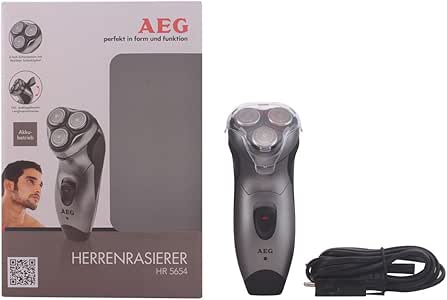 AEG HR 5654 - Afeitadora eléctrica rotativa para hombre, recorta ...