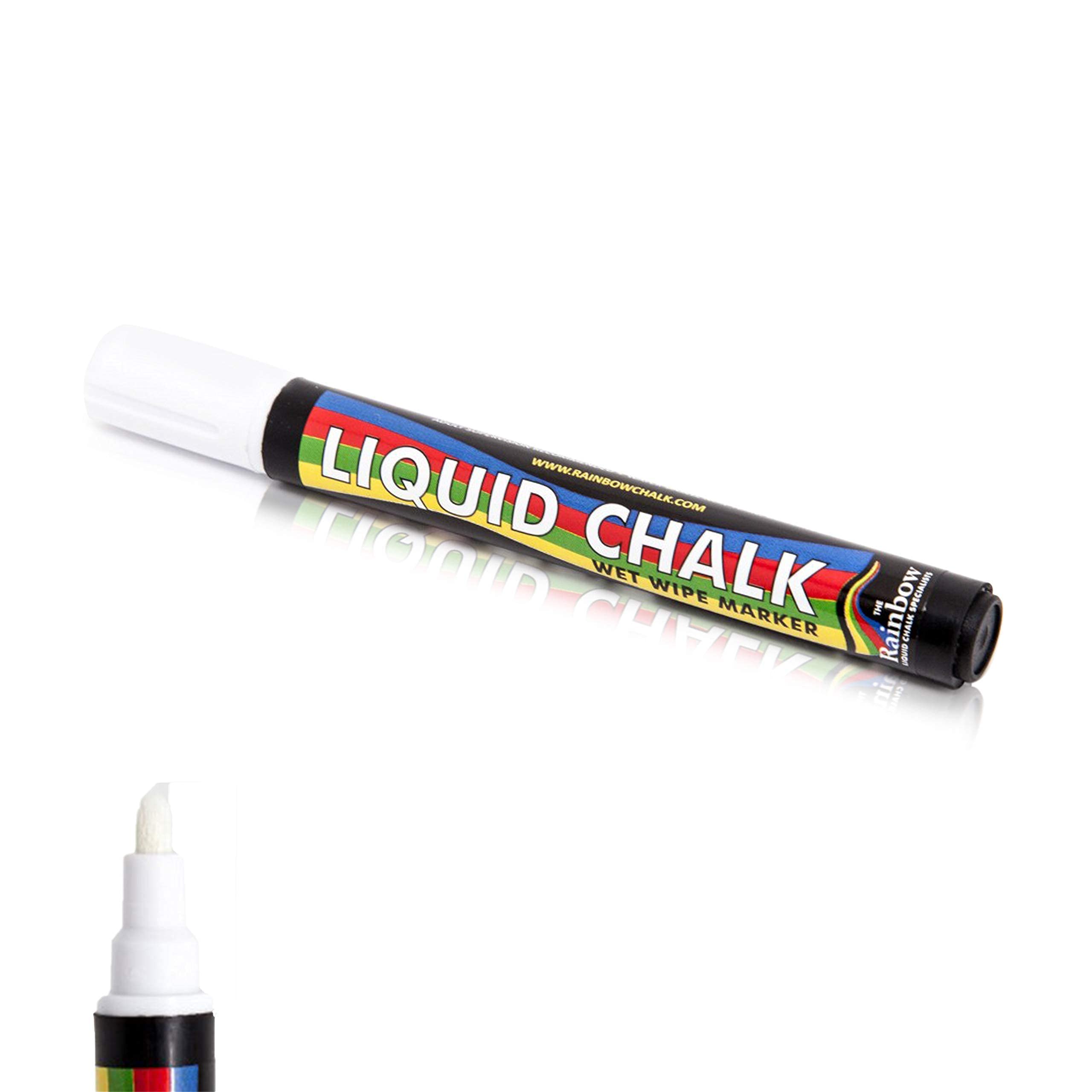 Liquid Chalk Marker Pen White - 5mm Bullet Nib