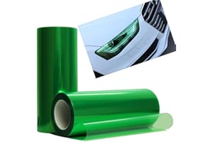 DIYAH 12 X 48 Inches Self Adhesive Headlight, Tail Lights, Fog Lights Tint Vinyl Film (Green)
