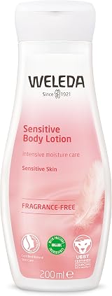 Weleda Sensitive Body Lotion Fragrance Free 200ml Natural Vegan view 1
