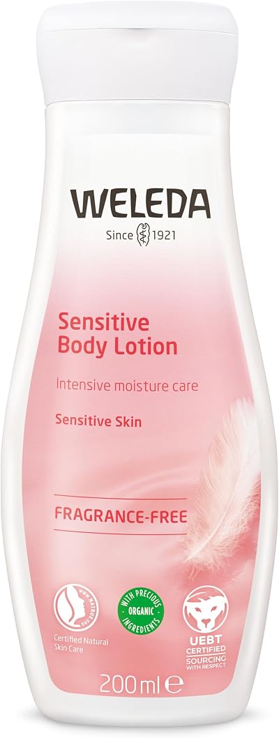 Weleda Sensitive Body Lotion Fragrance Free 200ml Natural Vegan