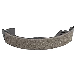 TRQ Rear Parking Brake Shoe Set Compatible with