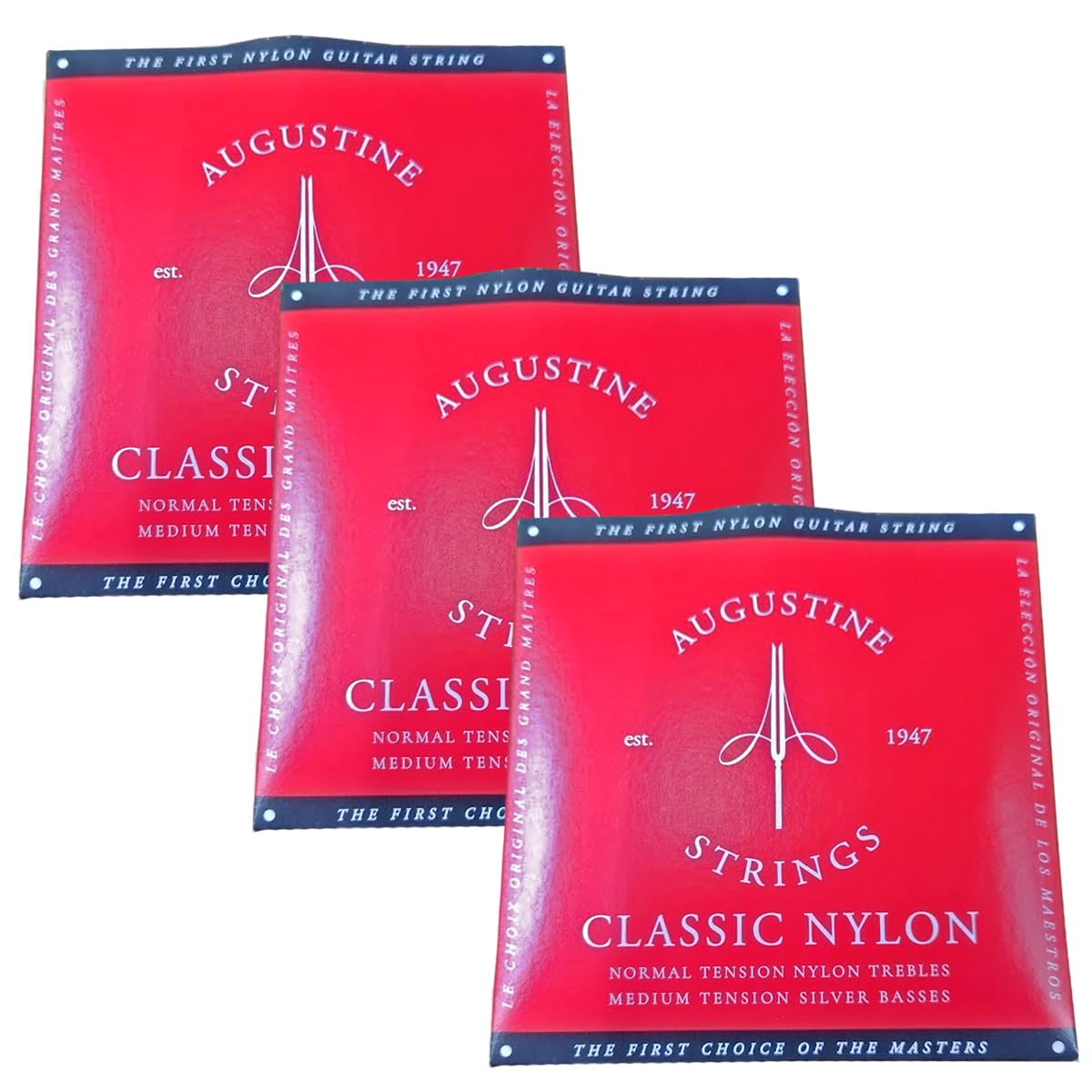 AUGUSTINE RED SET×3セット オーガスチンクラシックギター弦 レッド商品画像