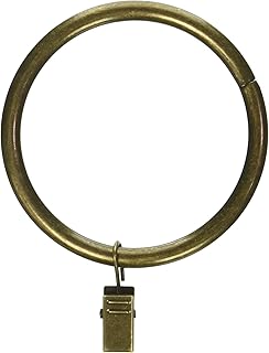 Amazon Com Rod Desyne 2 1 2 Inch Curtain Rings W Clip Black