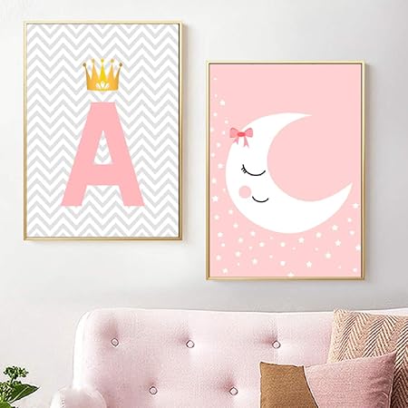 Xwartpic Benutzerdefinierte Kinder Baby Geburt Stats Geburtstag Nordic Poster Und Druck Wandkunst Leinwand Malerei Wandbild Junge Madchen Kinderzimmer Dekor E 40 50 Cm 2 Stucke Amazon De Kuche Haushalt