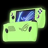 Ankersaila Case Compatible with ROG Ally,Thickened Soft Silicone Shockproof and Anti-Scratch Protective Cover with with 4 Rocker Caps (Green)