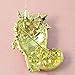 Susenstone® Gold-Toned Festive Christmas Stockings, Diamond Brooch Pin