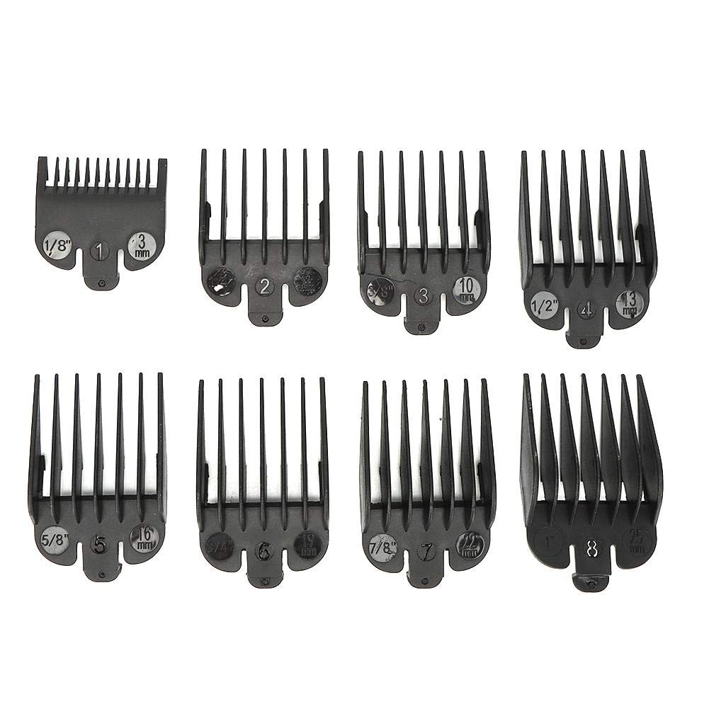 Hair Trimmer Guide Comb, 8 Pieces Universal Hair Trimmer Limit Comb Guide Accessory Hairdresser Replacement Hair Cutting Guide Comb for Clippers