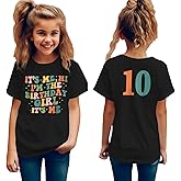 AG AGUU It’s Me I’m The Birthday Girl Shirts Toddler Kids Girls Birthday Tees T-Shirt Party Outfits Tops 5-12 Years