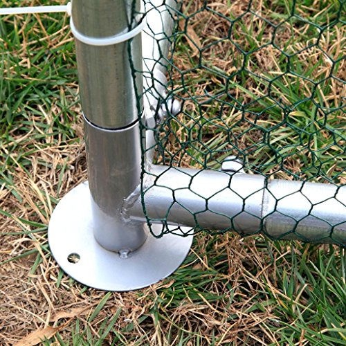 Idealchoiceproduct 20x10ft Large Metal Chicken Coop Wakl-in Chicken Coops and Runs Backyard Hen House Farm Ranch Run Walk in Poultry Cage - Thumbnail 4