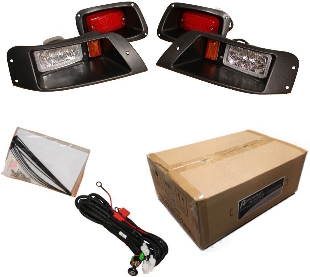 EZGO TXT Golf Cart ALL LED Light Kit, Adjustable Headlight