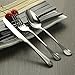 VANRA 3-Piece Flatware Set Silver 18/10 Stainless Steel Tableware Set Silver Cutlery Set Silverware Dinner Utensils for Adults (Fork Spoon Knife)