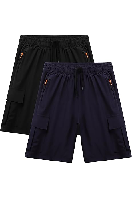 Hiking Pants Boys Boys' Quick-Dry Cargo Hiking Shorts UPF 50+