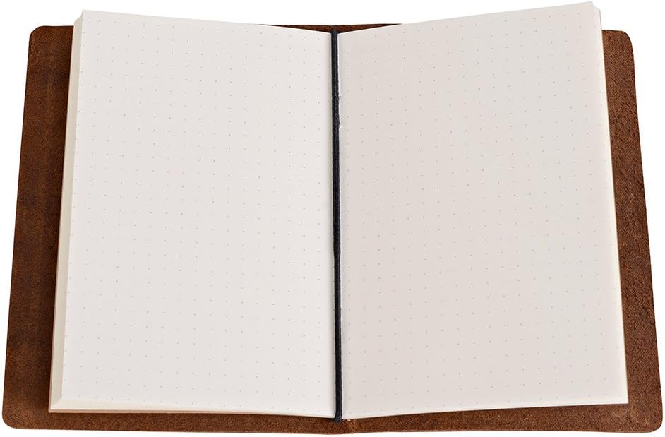 newestor Pocket Travelers Notebook, Refillable Leather Travel Journal for Men & Women - Image 3