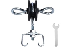 JBTOZIUY Farm Electric Fence T-Post Gate Handle Anchors Double Hook, galvanised Steel with Easy Screws, T-Post Insulators, Black (12)