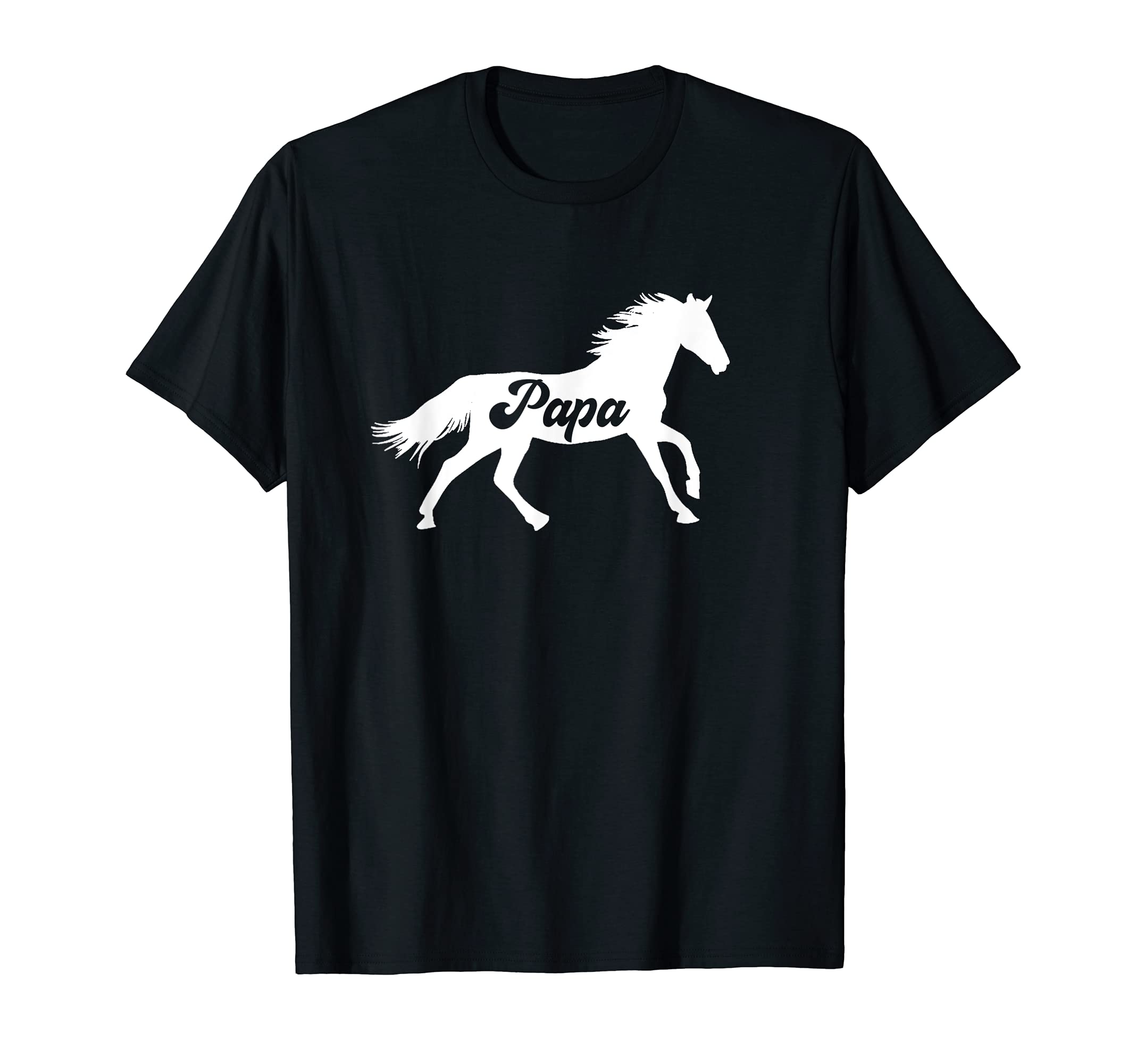 Mens Papa Horse Family Matching Costume Father T-Shirt