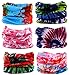 KINREE 6PCS Outdoor Magic Scarf, Elastic Headbands, Headscarves, Headwear, Mask (TieDye)