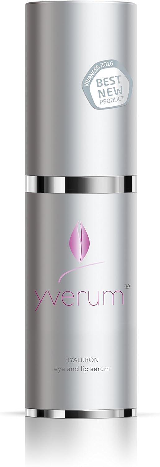 yverum HYALURON Eye and Lip serum, 15 ml, Transparent, 15 ml (Pack of 1)