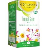 Davidson's Organics, Tropical Green, 25-count Tea Bags, Pack of 6