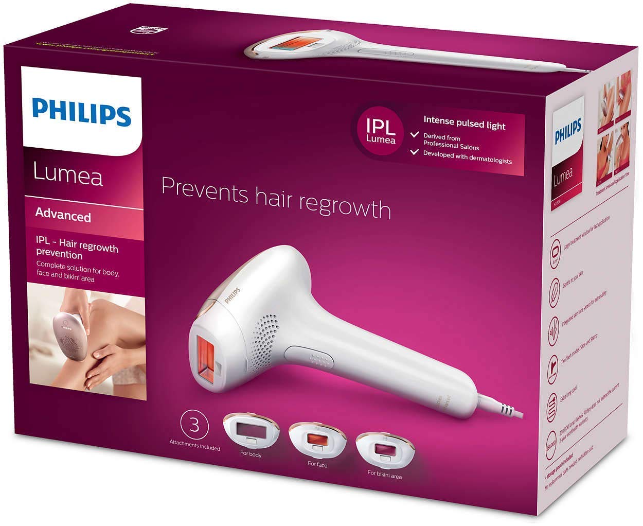 Sistema de depilación de luz pulsada Philips Lumea Advanced SC1999/00 IPL por 279,99€ ¡¡36% de descuento!!