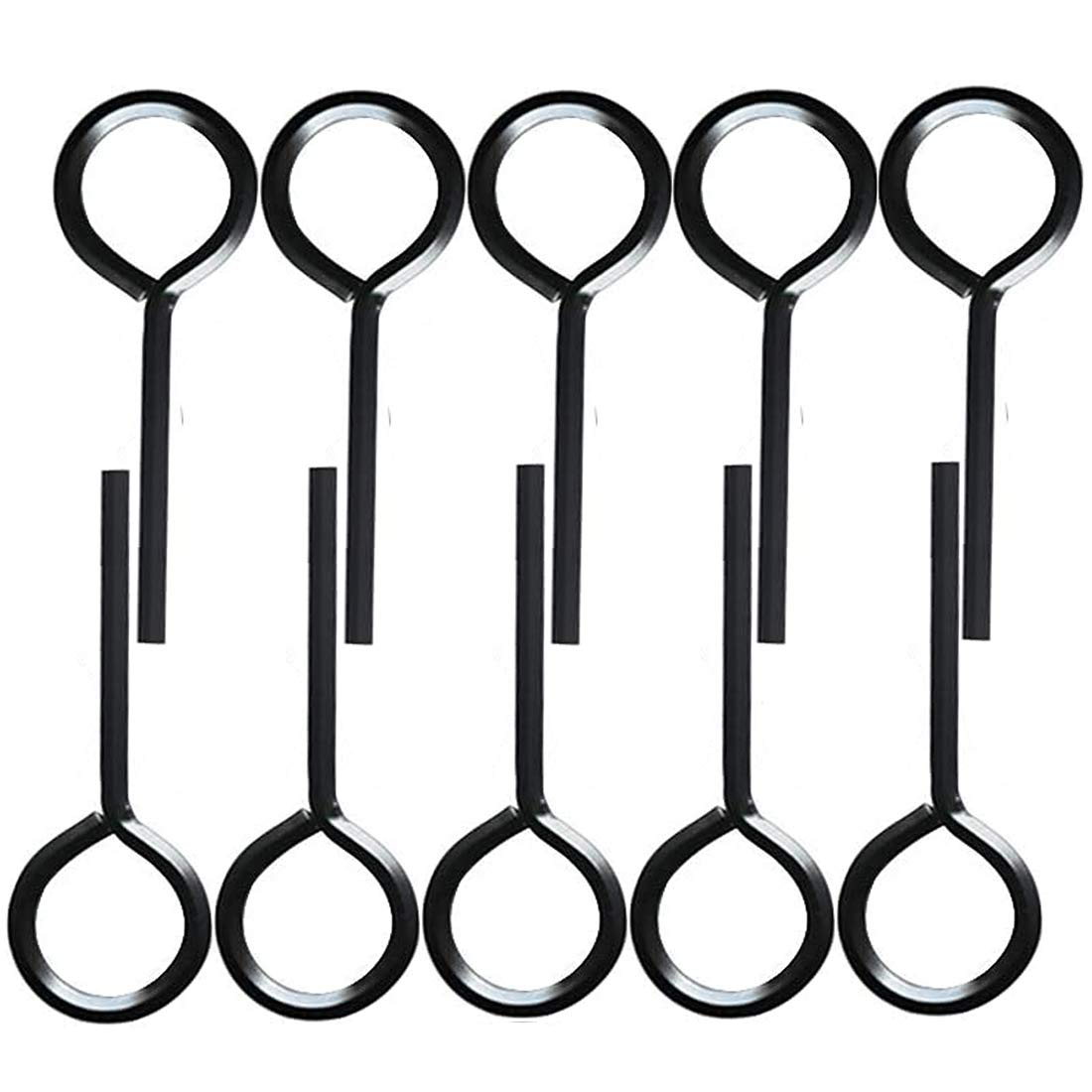 QOFOWIN 7/32” Standard Hex Dogging Key with Full Loop, Allen Wrench Door Key for Push Bar Panic Exit Devices, Solid Metal - 10 Packs (7/32, black)