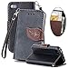Galaxy s9 Case, Kaseberry Samsung s9 Leather Wallet Case,Case with Stand Wrist Strap /Flip Cover and ID Credit Card Slots Magnetic Closure Protective for Samsung Galaxy s9 Case