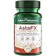 Purity Products AstaFX Astaxanthin Antioxidant Super Formula from Clinically Tested 4 mg AstaREAL with Tocotrienols (Vitamin E) + BioPerine Black Pepper + Piperine - 60 Vegetarian Caps