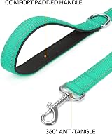 Taglory Dog Lead Reflective Nylon 2 cm x 180 cm Turquoise view 2
