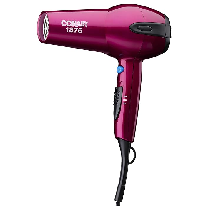 Conair 1875 Watt Ionic Ceramic Hair Dryer, Cranberry Pink - Amazon Exclusive