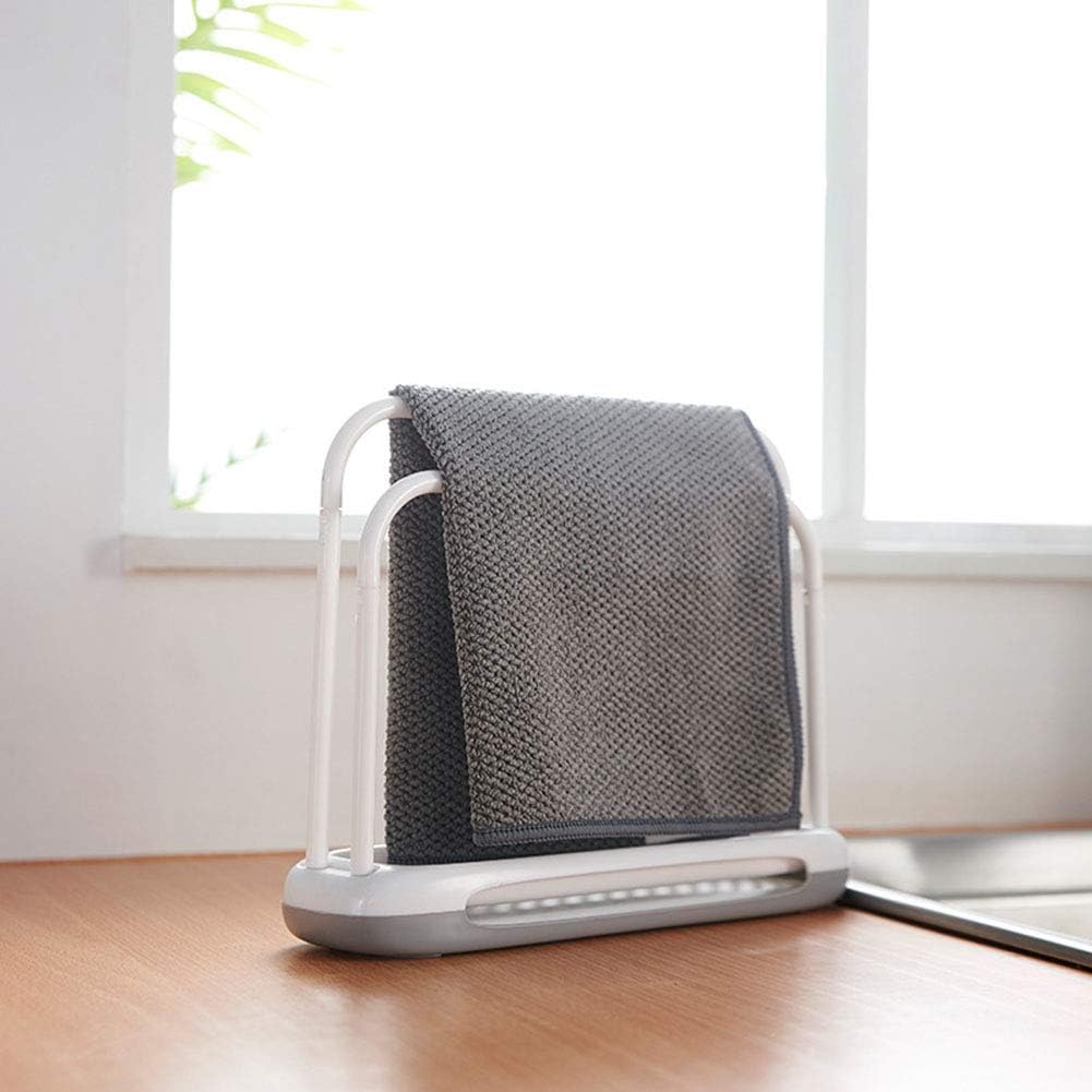 Detachable Towel Storage Rack Dishcloth Sponge Drying Rack with Diatomite, QuickDrying Water