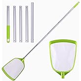 Sepetrel Pool Skimmer Net- Total Length 72 inches Ultral Fine Mesh Rake with Pole,Accessories for Cleaning Inground/Above Ground Swimming Pool, Pond,Spa and Hot Tub Leaf Debris