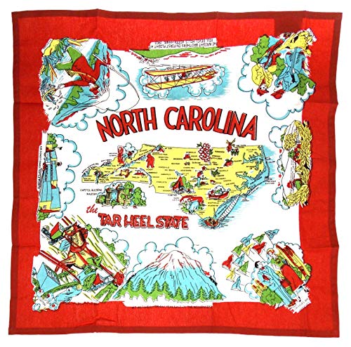North Carolina State Destination Bamboo Serving & Cutting Board Bundled with North Carolina Kitchen Towel