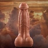 3'' Diameter Huge Thick Horse Dildo, 11.2'' Extra Large Monster Animal Dildos with Suction Cup Base for Anal Play, Fantasy Hu